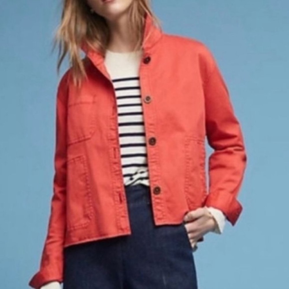 Anthropologie Coral Jacket